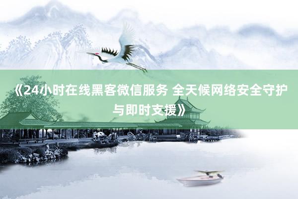 《24小时在线黑客微信服务 全天候网络安全守护与即时支援》