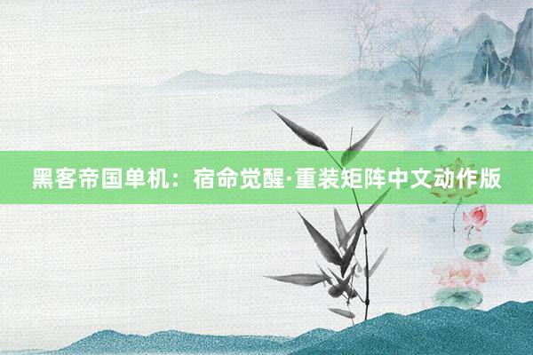 黑客帝国单机：宿命觉醒·重装矩阵中文动作版
